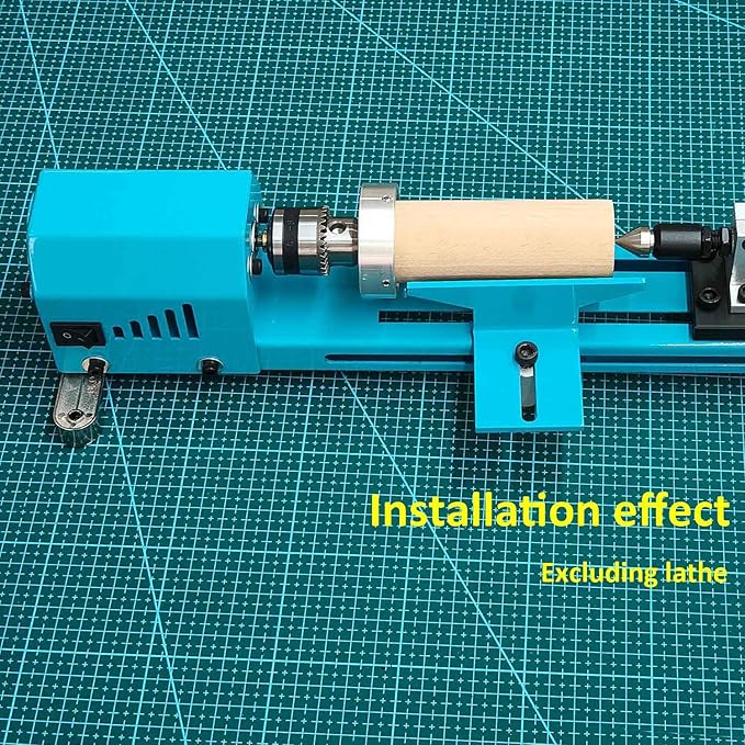 Mini Lathe Extended Thick And Wide Holder Easy To Work With Long Pieces Of Wood Thicker Steel Plate Sturdy And Durable
