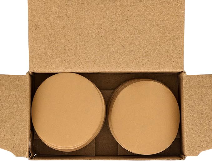 Dura-Gold Premium 2" Gold Hook & Loop Sanding Discs - 800 Grit (Box of 30) - High-Performance Extra Coarse Cut Abrasive Sandpaper Discs - for DA Sanders Drill, Sand Automotive Paint, Woodworking Wood