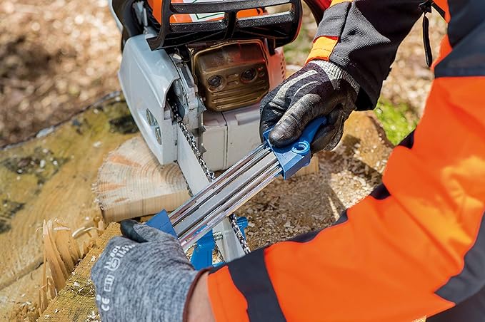PFERD Chainsaw Bar Filing Vise – Secure Clamp for Chainsaw Sharpening | Portable & Durable for On-the-Go Maintenance - Part 17080