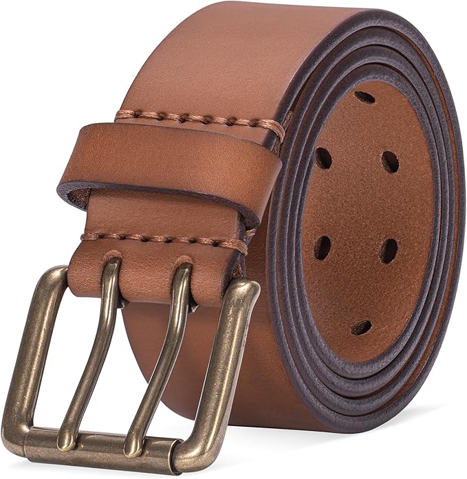 Thicken Full Grain Leather Mens Belt Heavy Duty Mens Work Belt Mens Belt High Hardness Buckle Packed In Gift Box