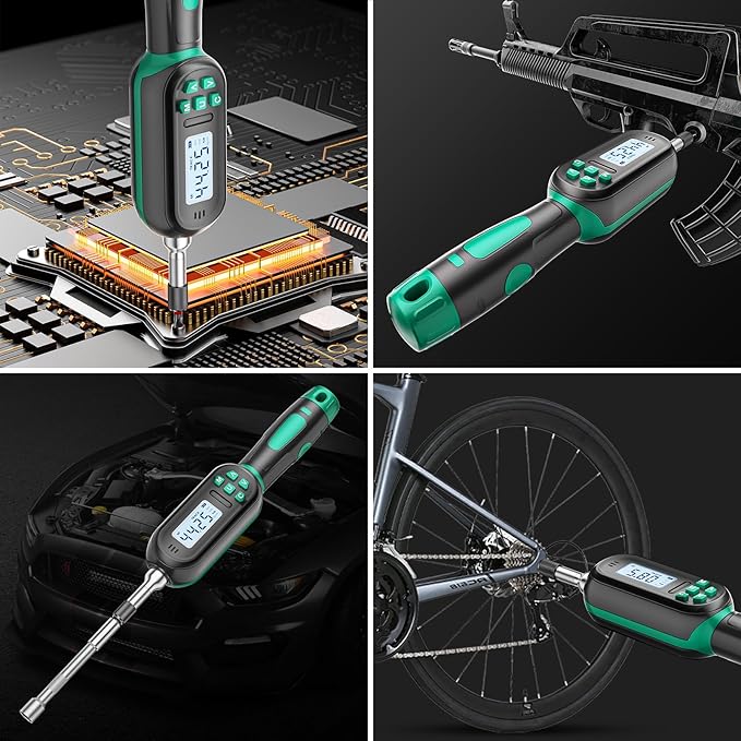 Torque Screwdriver – Digital Torque Wrench Set with 3.54-70.81 in.lb/0.4-8N.m Precision for Power Screwdrivers