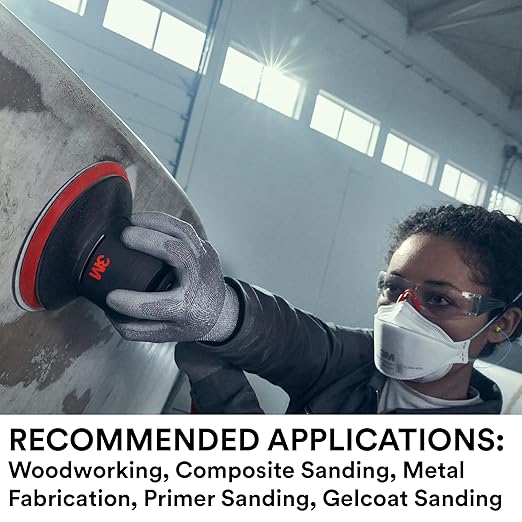 3M Xtract Net Disc 710W, 320+, 5 in, Die 500X, Pack of 50 Hook and Loop Sanding Discs, Virtually Dust-Free, Premium Option for Metal, Wood, Composites, Stock Removal, and Fine Finishing