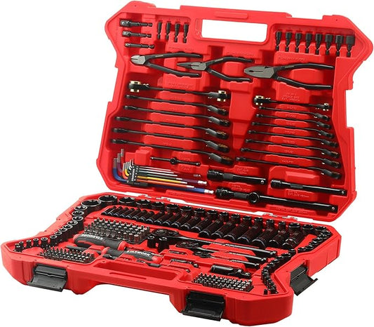 STARWORK TRUE MECHANIC??305-Piece Mechanics Tool Set, 120T SAE&Metric Reversible Ratcheting Wrench, Professional