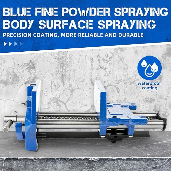 COGNATIVE 7 Inch Woodworking Vise, Heavy-Duty Cast Iron Wood Working Vise Quick Release Lever for Workshop and Home Use