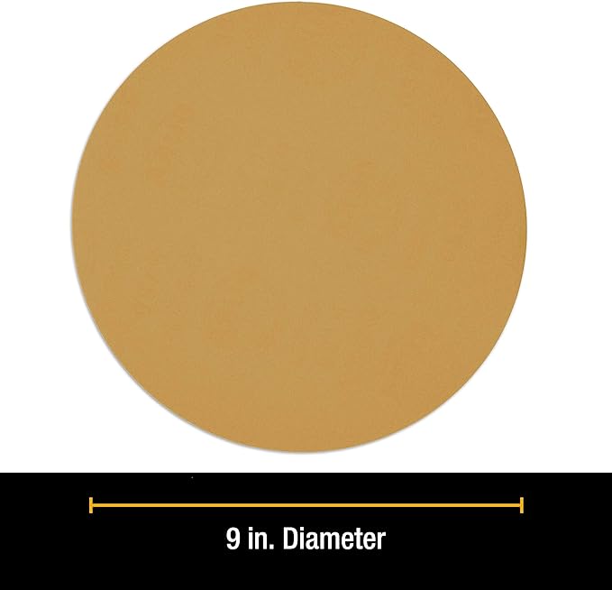 Dura-Gold Premium 9" Drywall Sanding Discs - 240 Grit (Box of 10) - High-Performance Sandpaper Discs with Hook & Loop Backing, Fast Cutting Aluminum Oxide Abrasive - for Drywall Power Sander, Wood
