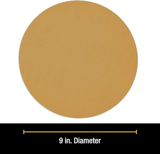 Dura-Gold Premium 9" Drywall Sanding Discs - 240 Grit (Box of 10) - High-Performance Sandpaper Discs with Hook & Loop Backing, Fast Cutting Aluminum Oxide Abrasive - for Drywall Power Sander, Wood