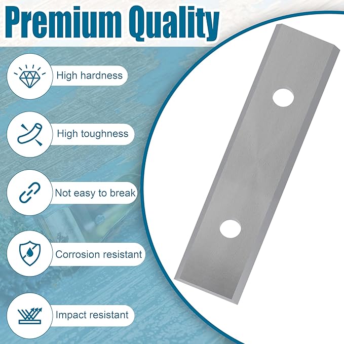 2-3/8" Carbide Scraper Paint Scraper Double-Edged Reversible Replacement Blade 10 Pack Fits Rust scraping, Removing Paint, wall, floor, Grout,