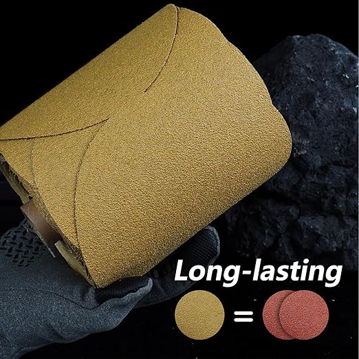 PSA Sanding Discs 6 Inch Adhesive Backed Sandpaper 100 Pack 60 Grit Self Adhesive Sanding Discs for DA Sander Self Stick for Wood, Auto Body Repair, Paint, Metal, and Plastic