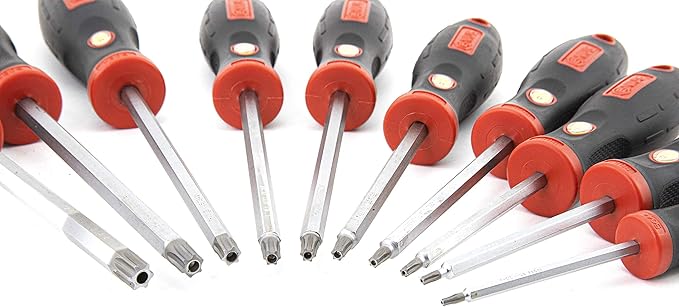 Genius Tools TR-510TA Tamperproof Star Screwdriver (10 Piece)