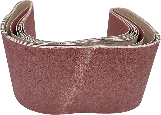 6 x 48-Inch Sanding Belts for Belt Sander 6x48,2 Each of 40 80 120 240 Grits Aluminum Oxide Abrasive Sandpaper, 8 Pack