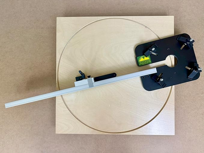 Woodhaven 3270 Adjustable Circle Cutting Jig for Fullsize Routers | Precision Woodworking Tool for Perfect Circles from 3/4" to 108" in Diameter | Made in USA