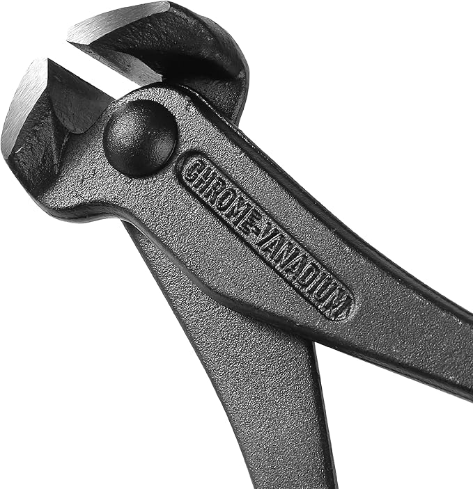 Bates- Nail Puller, 7 Inch, Orange, Nail Remover Tool, Cutting Pliers, Carpenter Tools, Staple Puller, End Cutting Pliers
