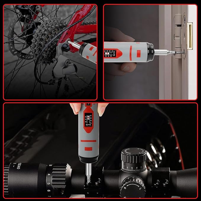 42Pcs Torque Screwdriver Set 10-70 Inch Pounds, 40 Bits - Hex,Torx, Flat,Phillip,Square andTorx Security Bits for Professional Maintenance竊똀ccurizing Scope Mounting and Bicycle Repairing