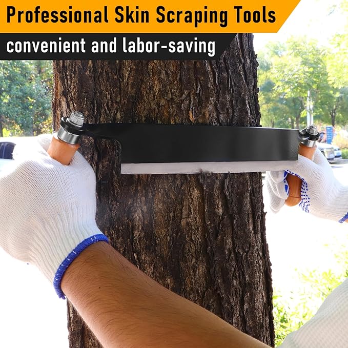 8'' Draw Knife,Draw knife debarking tool,Curved Draw Knife Draw Shave Tool Woodworking Debarking Hand Tool, Wood Razor Shaving Wood Barking Tool,Bark Peeler,Drawing Knife, Draw Shave