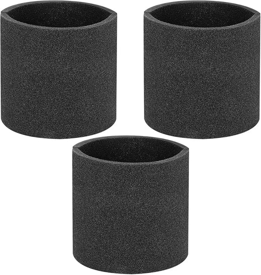 3 Pack 90585 Foam Sleeve VF2001 Foam Replacements Filters Compatible with Most Shop-Vac Wet/Dry Vacuum Cleaners 5 Gallon and Above, Vacmaster & Genie Shop Vacuum Cleaner, Replace Parts # 9058500