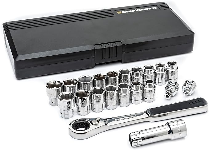GEARWRENCH 21 Pc. 3/8" Drive 6 Pt. Pass-Thru??Tool Set, SAE/Metric - 8921