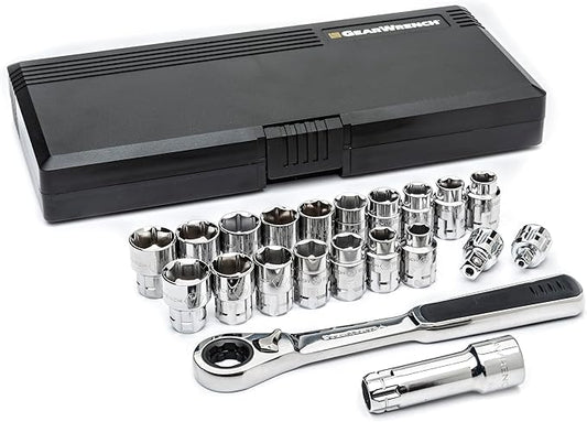 GEARWRENCH 21 Pc. 3/8" Drive 6 Pt. Pass-Thru??Tool Set, SAE/Metric - 8921