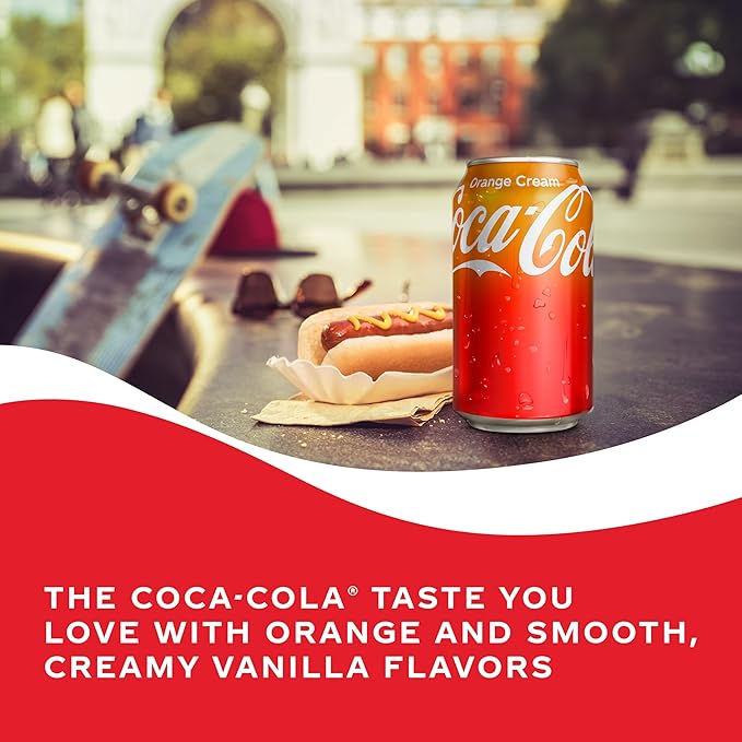 Coca-Cola Orange Cream Soda, 12 oz. cans (Pack of 12)
