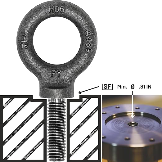 5 Pcs Lifting Shoulder Eye Bolts 7/16"-14 X 1-3/8"
