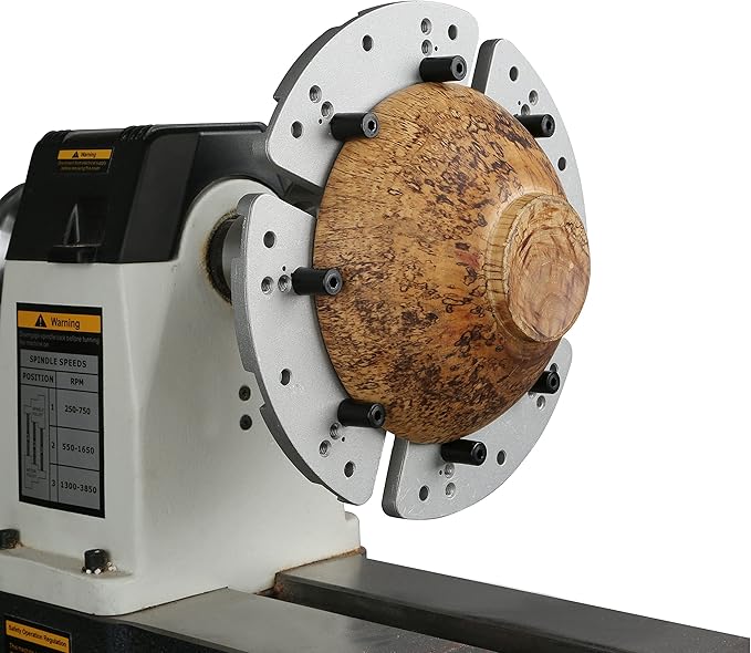 8-1/4” Cole Jaw Set for VINWOX SCK4-3.75 Wood Lathe Key Chuck & SCR4-4 Scroll Chuck, Flat Jaw Set with Buffer Kit (WON'T FIT to NOVA,RECORD POWER,VICMARK,ONEWAY,VINWOX SCR4-4NV,SCK4-3.5NV CHUCK)