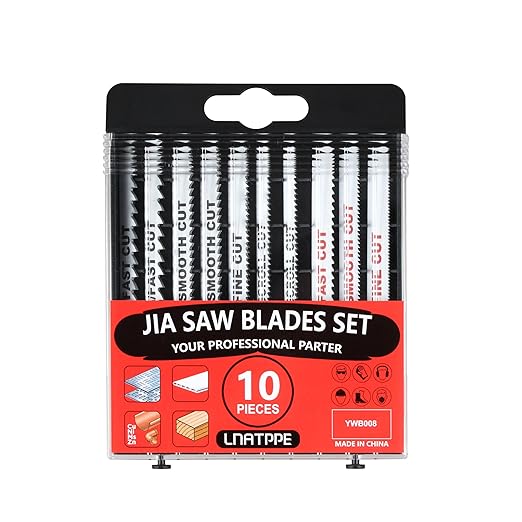 A14AK10 for Ryobi Jig Saw Blades Assortment, T-Shank Metal/Wood Cutting 10 Pcs