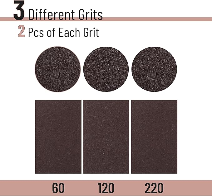 Bates- Sanding Sponge, 6 pcs, 60/120/220 Grit Assortment, Sandpaper Block, Sanding Blocks for Wood, Drywall Sanding Sponge for Wood, Sanding Blocks Drywall, Sandpaper for Drywall Sanding Block