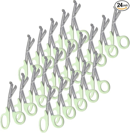 Set of 24 Trauma Paramedic EMT Shears Scissors 7.25"- Made of Premium Quality Stainless Steel - Ideal Gift for EMT, Nurses doctors Firefighter and more (Peach)
