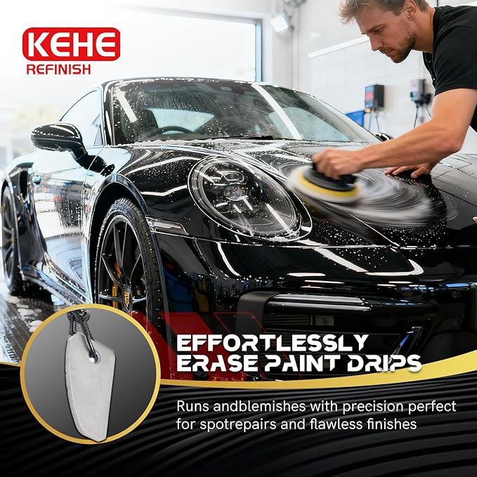 Automotive Paint Spot Repair Scraper Double with Removable Handle