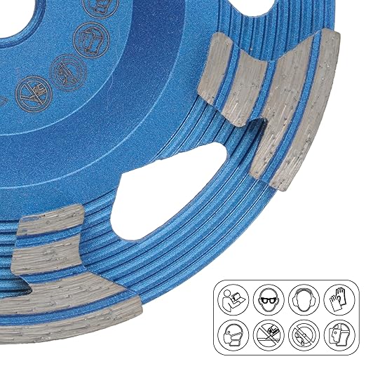 PRODIAMANT 5??Diamond Cup Wheel, 5/8??11 Arbor, Wet/Dry, Max 12,200 RPM ??Concrete, Masonry & Stone Grinding Wheel for Angle Grinder (Model PD-ST51-i58-125 mm)
