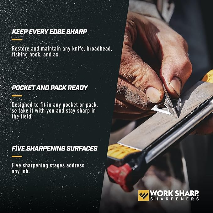 Work Sharp Professional Precision Adjust Elite Set Knife Sharpener value combo bundle with the Guided Field Knife Sharpener