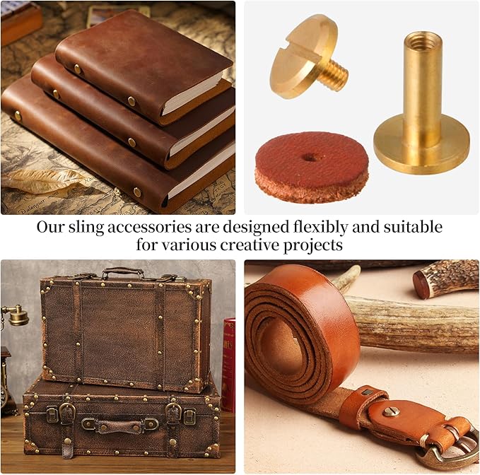 6 Pack Suspender Fastener Kit, Attachment Accessories for Occidental Leather Tool Vest and Suspender Bag
