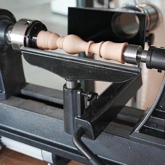 Integrated 12" Tool Rest with 1"(25.4mm) Post with Length 80mm for WoodTurning Lathes.