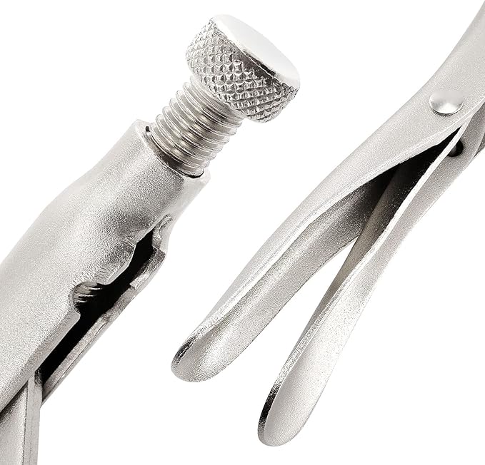 JOIKIT 3PCS 18 Inch C-Clamp Locking Pliers, Welding Pliers Set, Large Face C Clamp with Swivel Pads, Vise Grip C-Clamp for Woodworking Carpentry, Welding, Electrical Equipment