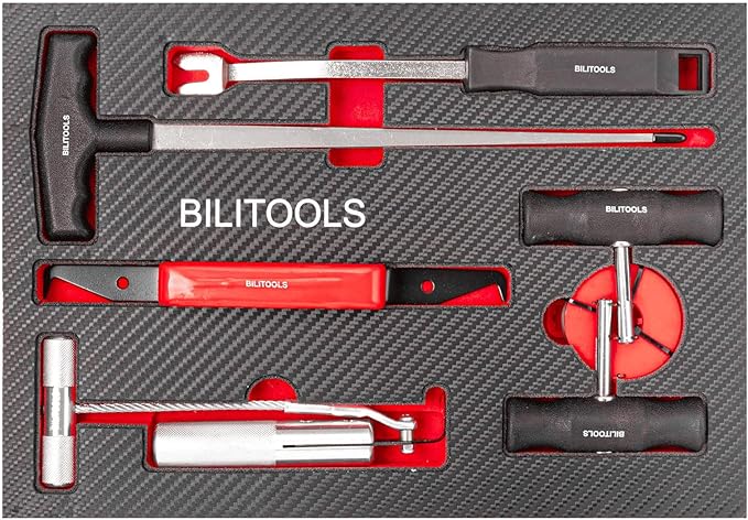 BILITOOLS 7-Piece Windshield Removal Tool Kit for Classic Vintage Car Windscreen Remover Set