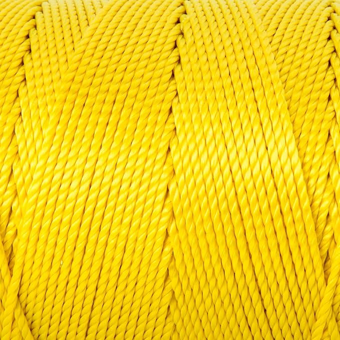 HONGDA Twisted Nylon String, #18 x 1080FT Mason Line String, Nylon Twine for Masonry Job, Trot Line, Decoy Line, Net Making and Mending, Workshop, Crafts, Gardening