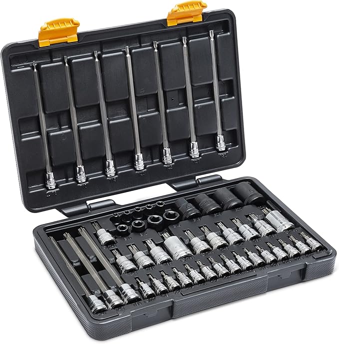 GEARWRENCH 49 Piece 1/4", 3/8", 1/2" Drive Torx Bit Socket Master Set - 89087