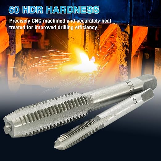 BeHappy 80pc Tap and Die Set in SAE and Metric Sizes, Metric and Standard Tap Set and Die Tool Set for Internal and External Threading