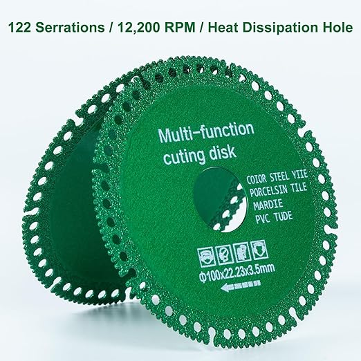 6Pcs Indestructible Disc for Grinder, Diamond Saw Cutting Wheel, Angle Grinder Glass Tile Cutting Rotary Tool
