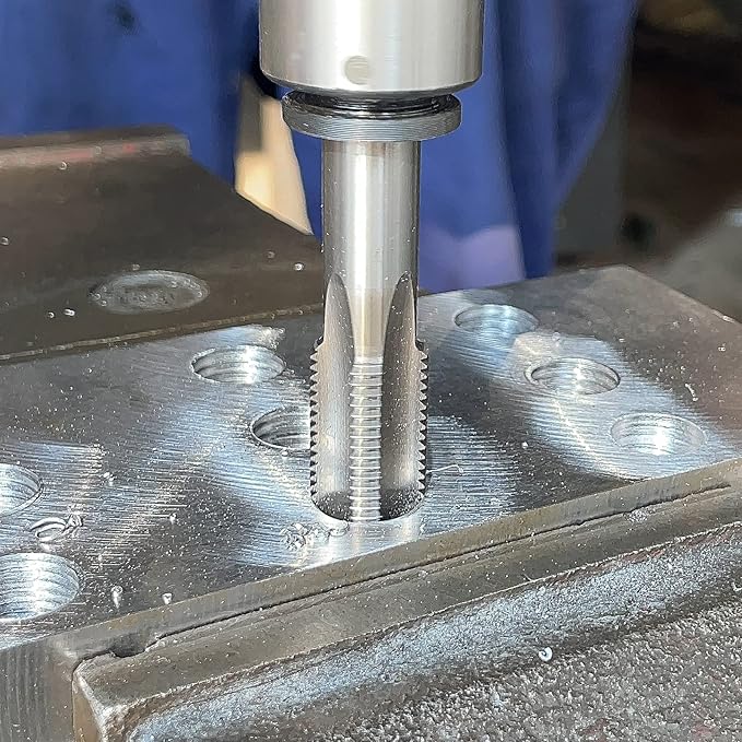 Burkit M14 X 1 Thread Tap Right Hand, HSS M14 x 1.0 Straight Fluted Machine Tap