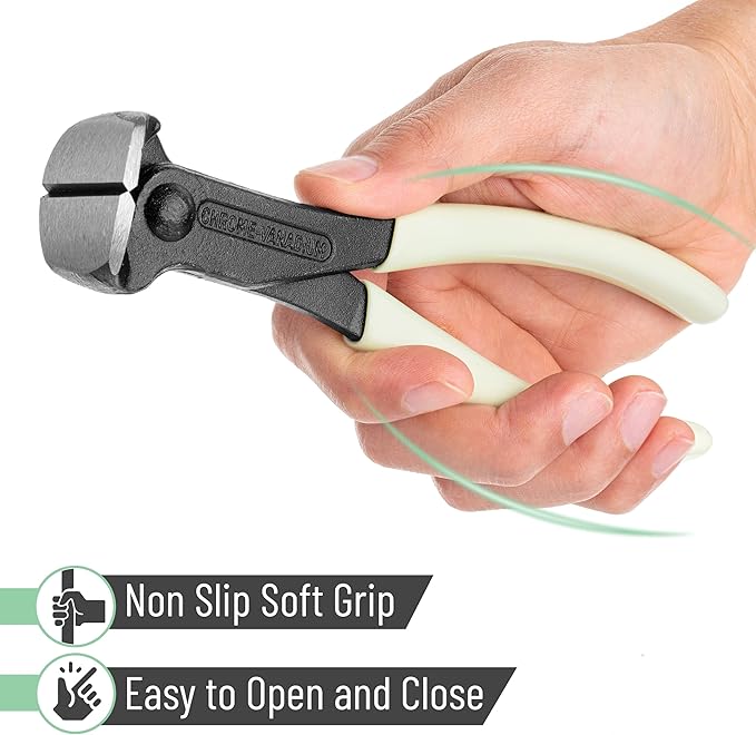 Bates- Nail Puller, 7 Inch, Creamy Beige, Nail Remover Tool, Cutting Pliers, Carpenter Tools, Staple Puller, End Cutting Pliers