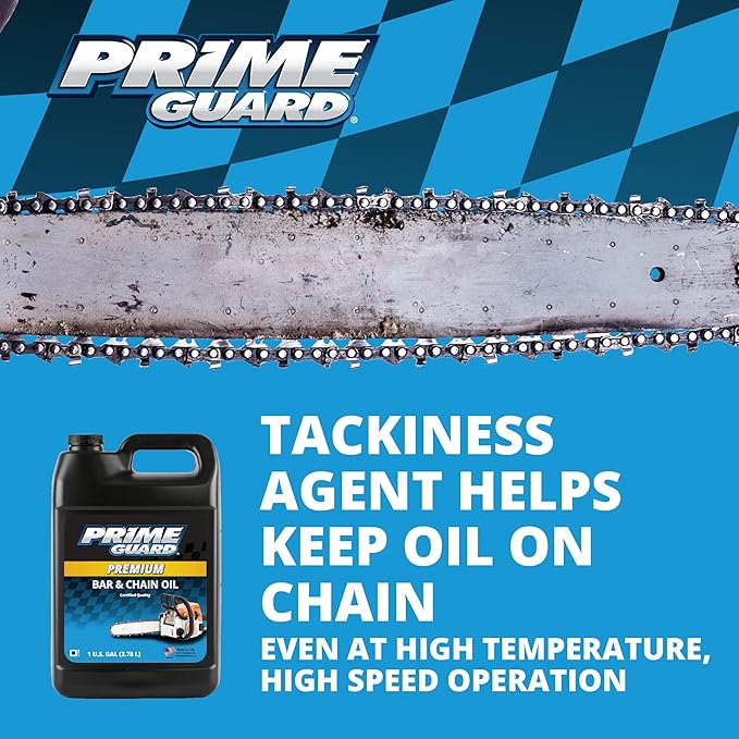 Prime Guard Bar & Chain Oil - 1 Gallon (Pack of 4)