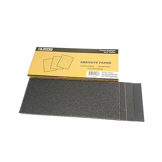 Huron Premium Sandpaper Multipack 9x3.6 Wet/Dry 2 Each 13 Grits (26/130/650) (26 pc)