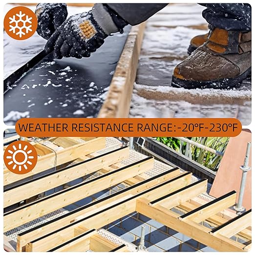 12 Pack Deck Joist Tape, 1-5/8" x 50' Deck Butyl Tape,Waterproof Joist Tape, Weather Resistance Flashing Tape for Repairing Seal Protect Beams and Wood Decks