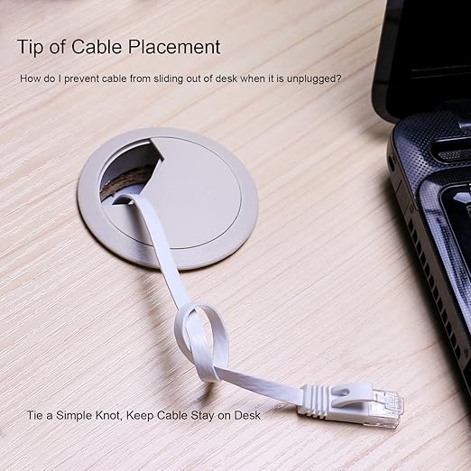 Jadaol Cat 6 Ethernet Cable 10ft 2-Pack, 10Gbps Support Cat8 Cat7 Network, Flat High Speed LAN Internet Patch Cables, Short Ethernet Cables for Router, Modem, Switch, PC, Laptop, Gaming Console, White