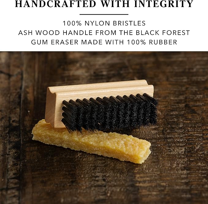 Suede Brush and Eraser - Suede Cleaner - Safe on Suede and Nubuck. Effectively Cleans and Restores Nap - Cobbler's Choice