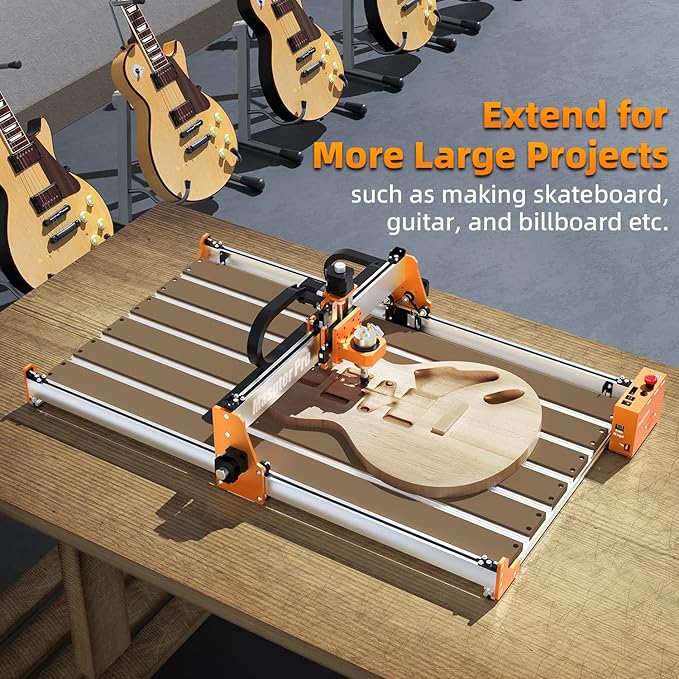 FoxAlien 4080 Y-axis Extension Kit for Masuter Pro, with Upgraded T-slot Hybrid Spoilboard CNC Router Machine Working Area Extend (15.75" x 31.5", X-Y)