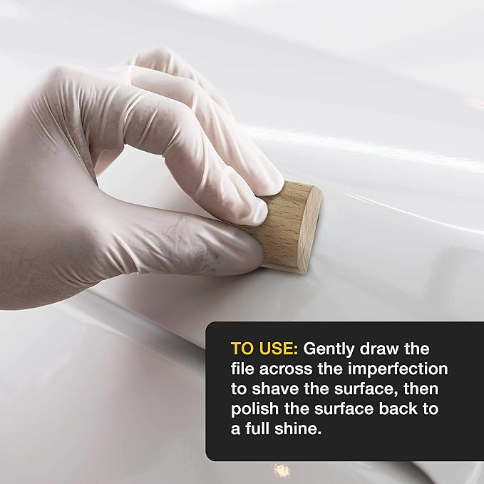 Dura-Gold - Fine Paint Nib File Tool - Fix Paint Imperfections, Shave Off Surface Defects - Remove Runs, Dust, Dirt, Debris - Auto Car Paint Coating Finish Repair - Polishing, Buffing, and Detailing