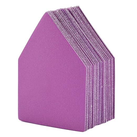 320 Grit Sandpaper 50PCS, 90mm x 65mm Triangle Sanding Sheets, Fits Milwaukee M12 Fuel Sander, Hook & Loop Detail Sander, White Fused Alumina Abrasive Sand Paper for Wood Finishing, Detail Sanding