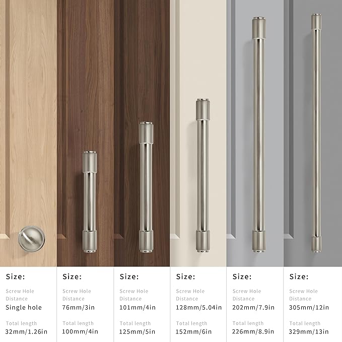 khtumeware 20 Pack Brushed Satin Nickel Cabinet Pulls 6 Inch(152mm) Hole Centers Kitchen Cabinet Handles Cabinet Hardware Kitchen Handles for Cabinets Cupboard Handles Drawer Pulls