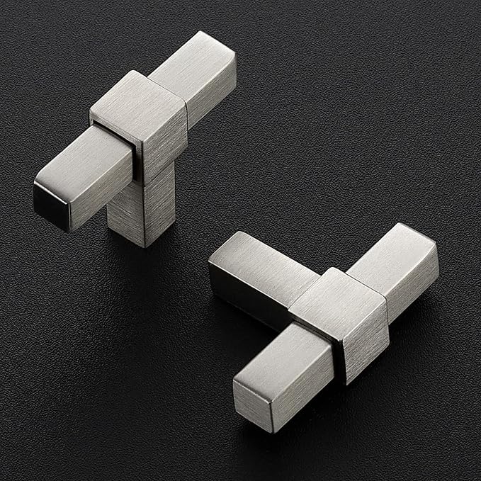 5 Pack Brushed Nickel Cabinet Handles - 2" Overall Length Cabinet Pulls Drawer Pulls Cabinet Hardware Kitchen Handles for Cabinets